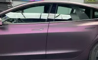 Matte Dark Purple Vinyl Wrap Car Wrap review 0
