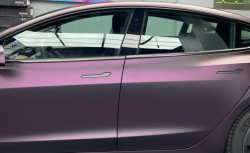 Matte Dark Purple Vinyl Wrap Car Wrap review Matt Hankis
