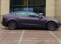 Matte Dark Purple Vinyl Wrap Car Wrap review 0