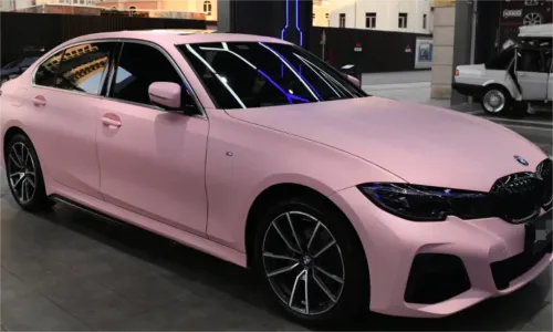  Super Matte Rose Pink Car Vinyl Wrap review 
