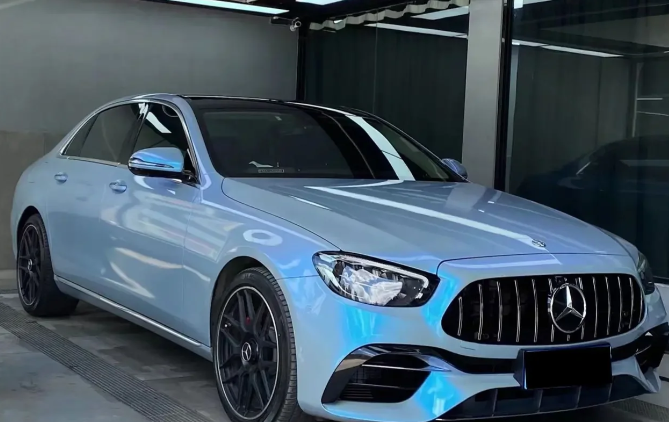 Gloss Diamond Gray Blue Car Vinyl Wrap review Rick 02