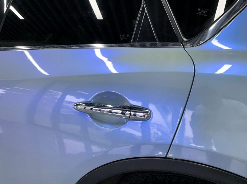 Gloss Diamond Gray Blue Car Vinyl Wrap review Nastyku 01