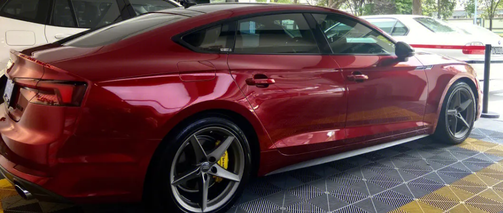 Gloss Metallic Cherry Red Car Vinyl Wrap review 2