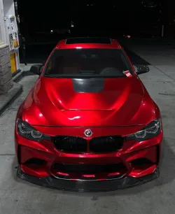 Gloss Metallic Vampire Red Car Vinyl Wrap review start 01