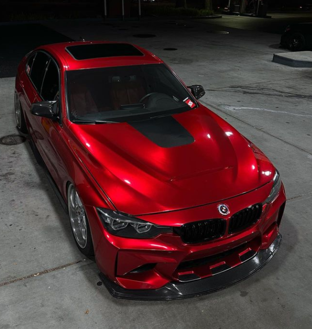 Gloss Metallic Vampire Red Car Vinyl Wrap review 1