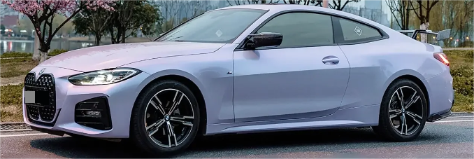 Twin-Color Silver Purple Car Vinyl Wrap  review 0