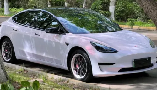  Gloss Metallic Pink to White Car Vinyl Wrap  review 