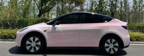  Gloss Metallic Pink to White Car Vinyl Wrap  review 