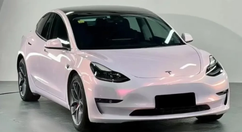 Gloss Metallic Pink to White Car Vinyl Wrap  review 
