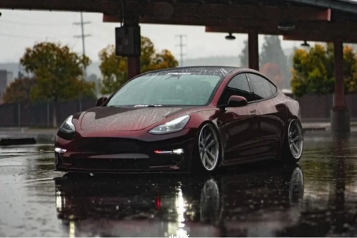 PET Gloss Shifting Red to Black Car Vinyl Wrap review 