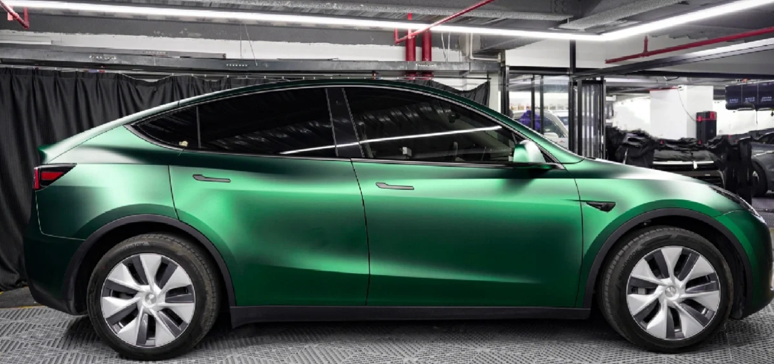 Super Matte Venom Green Car Vinyl Wrap review 0