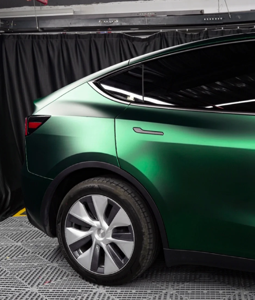 Super Matte Venom Green Car Vinyl Wrap review 2