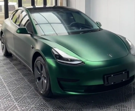 Super Matte Venom Green Car Vinyl Wrap review 