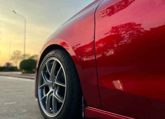 Gloss Metallic Cherry Red Car Vinyl Wrap review 2