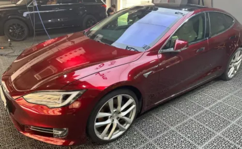  Liquid Metallic Dragon Blood Red Car Vinyl Wrap review 