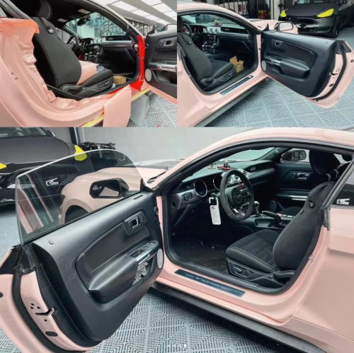 Super Gloss Pale Pink Car Vinyl Wrap review 