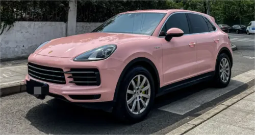 Super Gloss Pale Pink Car Vinyl Wrap review 