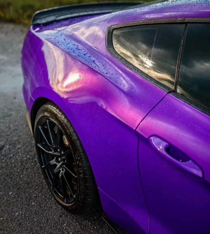 Gloss Metallic Plum Explosion Purple Car Vinyl Wrap review 4