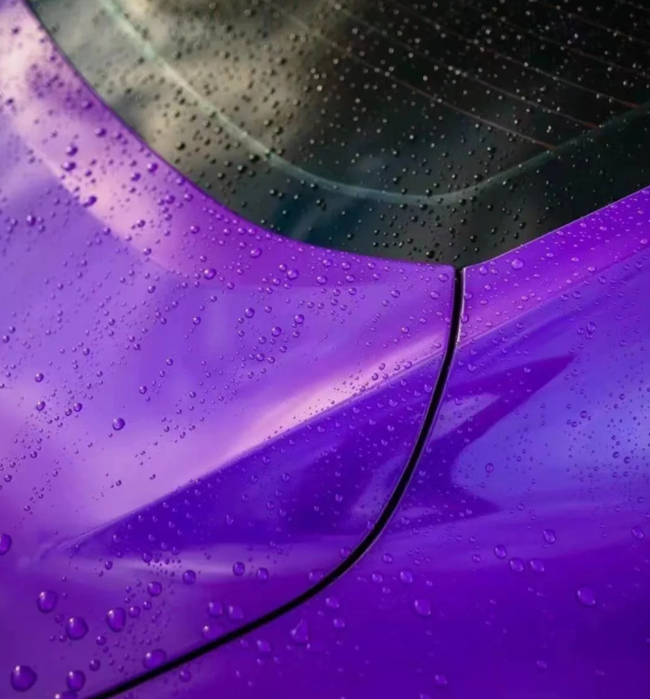 Gloss Metallic Plum Explosion Purple Car Vinyl Wrap review 2