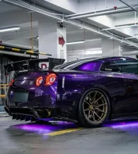 PET Gloss Metallic Midnight Purple Car Vinyl Wrap review 0