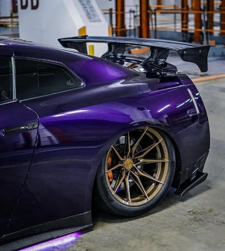 PET Gloss Metallic Midnight Purple Car Vinyl Wrap review 1