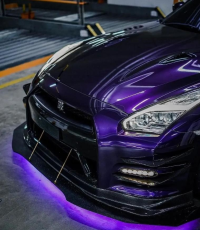 PET Gloss Metallic Midnight Purple Car Vinyl Wrap review 5