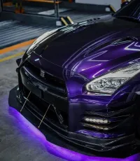 PET Gloss Metallic Midnight Purple Car Vinyl Wrap review 5