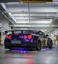 PET Gloss Metallic Midnight Purple Car Vinyl Wrap review 6