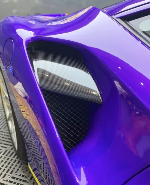 Gloss Metallic Plum Explosion Purple Car Vinyl Wrap review 