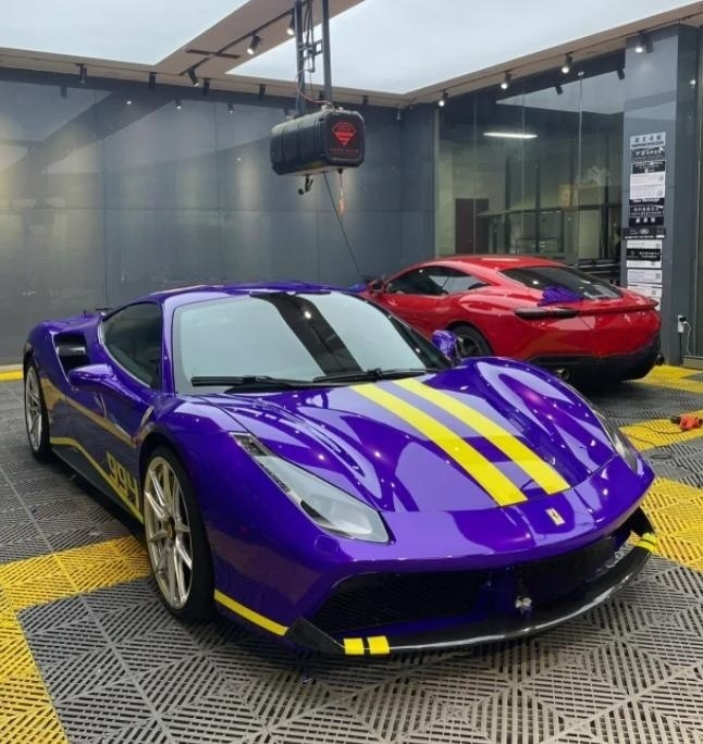 Gloss Metallic Plum Explosion Purple Car Vinyl Wrap review 2