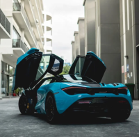 Gloss Crystal Blue Sky Car Vinyl Wrap review 1