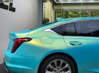  Metallic Neon Ice Blue Car Vinyl Wrap review 0