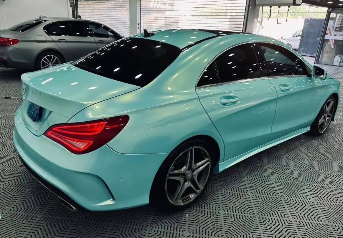  Metallic Neon Ice Blue Car Vinyl Wrap review Farhan 03