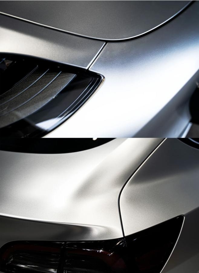 Matte Metallic Metal Silver Car Vinyl Wrap review Kris 03