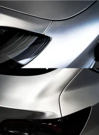Matte Metallic Metal Silver Car Vinyl Wrap review 2