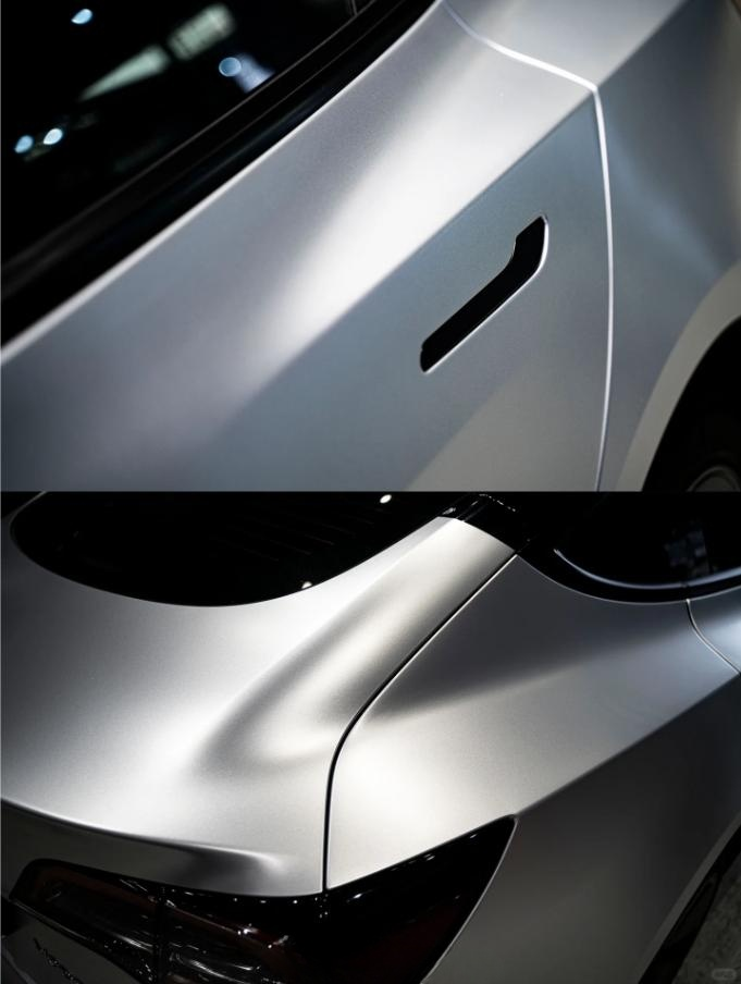 Matte Metallic Metal Silver Car Vinyl Wrap review Kris 08