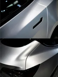 Matte Metallic Metal Silver Car Vinyl Wrap review 7