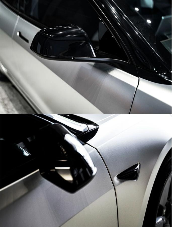 Matte Metallic Metal Silver Car Vinyl Wrap review Kris 07