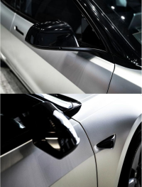 Matte Metallic Metal Silver Car Vinyl Wrap review 6