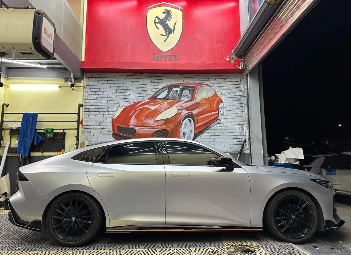 Matte Metallic Metal Silver Car Vinyl Wrap review Jay 02