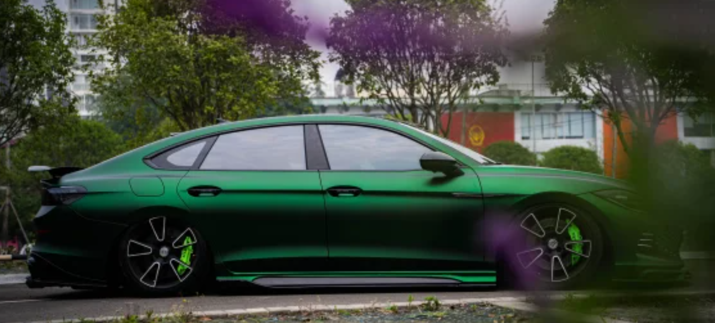 Matte Venom Green Car Vinyl Wrap review 1