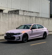  Gloss Metallic Pink to White Car Vinyl Wrap  review 0
