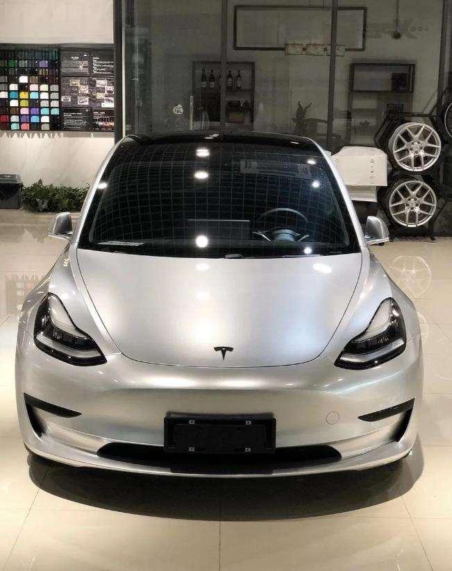 Gloss Metallic Metal Silver Car Vinyl Wrap review 0