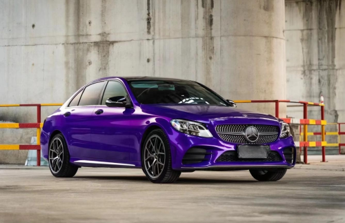 Gloss Metallic Plum Explosion Purple Car Vinyl Wrap review 