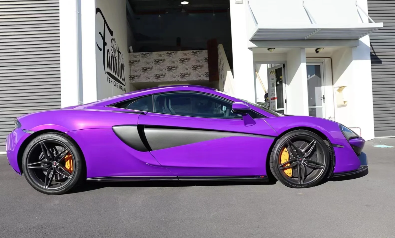 Gloss Metallic Plum Explosion Purple Car Vinyl Wrap review 0