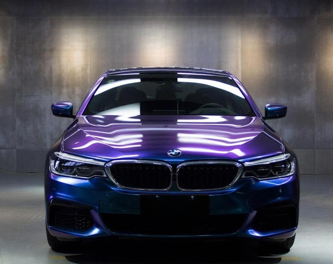 Gloss Diamond Purple Blue Car Vinyl Wrap review 2