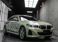 Super Gloss Light Khaki Grey Car Vinyl Wrap review 1