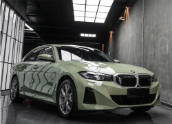 Super Gloss Light Khaki Grey Car Vinyl Wrap review Dr. Gray 02