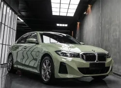 Super Gloss Khaki Grey Car Vinyl Wrap review Dr. Gray 02