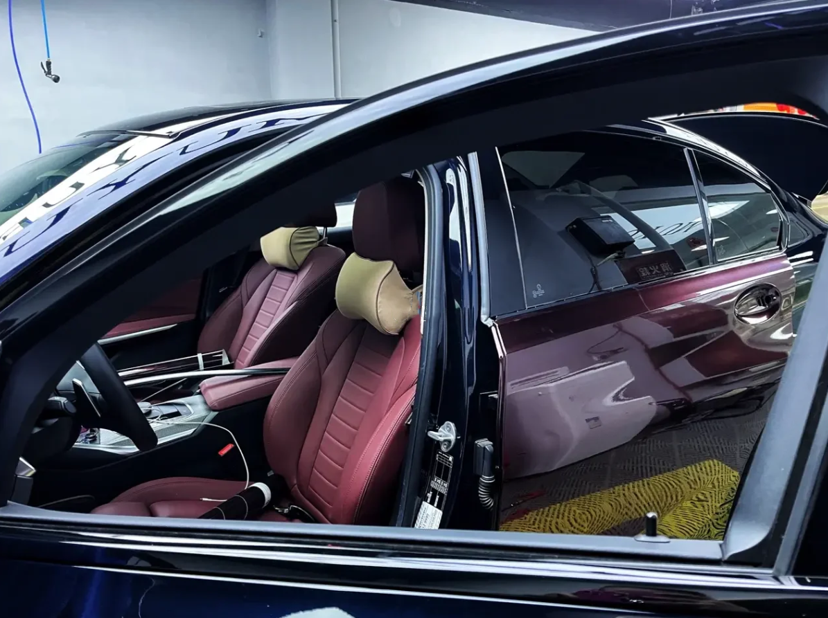 Gloss Metallic Black Rose Car Vinyl Wrap review 1